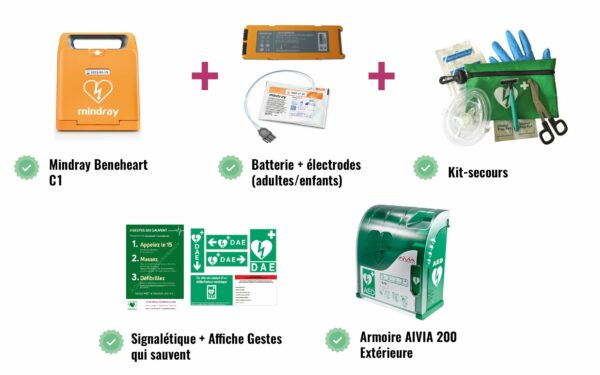 Pack DAE Mindray C1 en extérieur