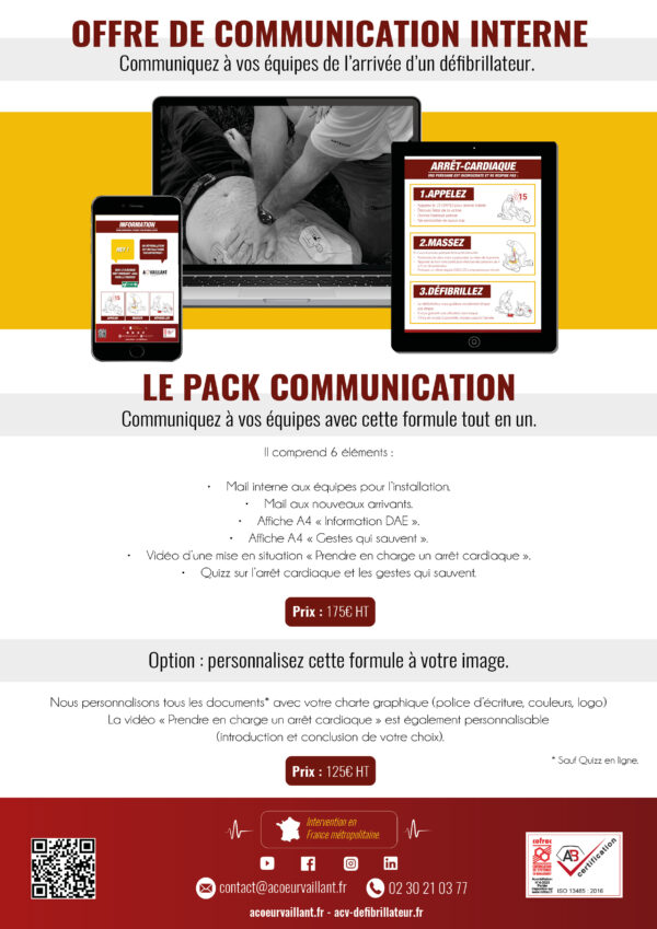 Visuel marketing com Pack communication interne vf