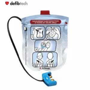 Électrodes pédiatriques défibrillateur Defibtech LifeLine View