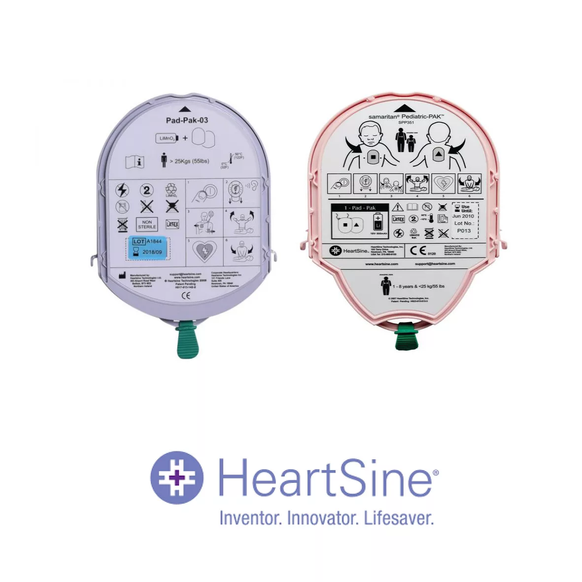 électrodes batteries heartsine