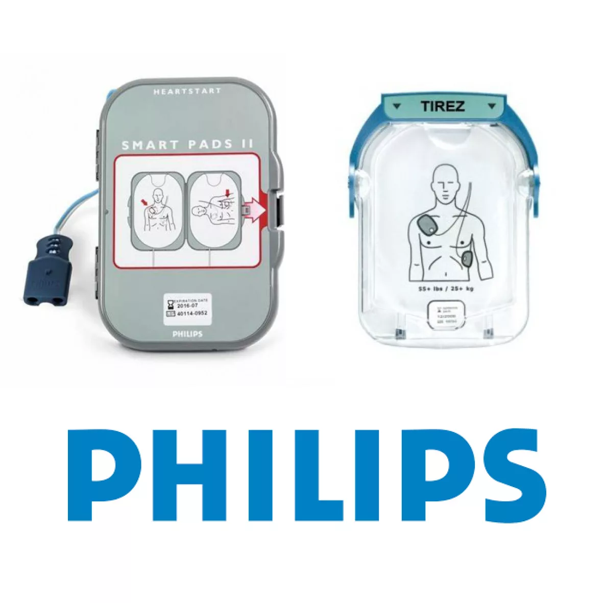 électrodes défibrillateur philips site